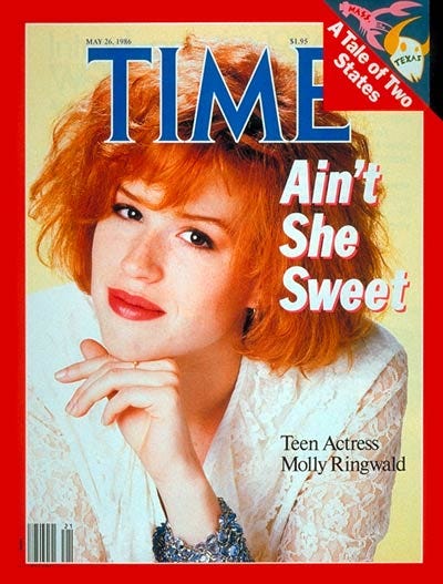 TIME Magazine Cover: Molly Ringwald - May 26, 1986 - Nostalgia Nation