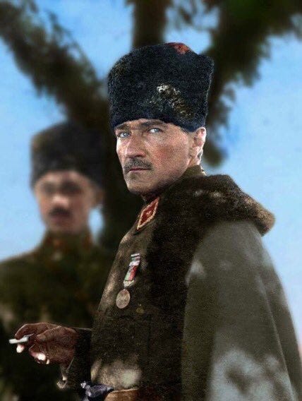 İkinci Dünya Savaşı on X: "Gazi Mareşal Mustafa Kemal Atatürk'ün  renklendirilmiş bir fotoğrafı. https://t.co/sLBQCXfEeX" / X
