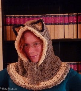 Crocheted Wolf hat