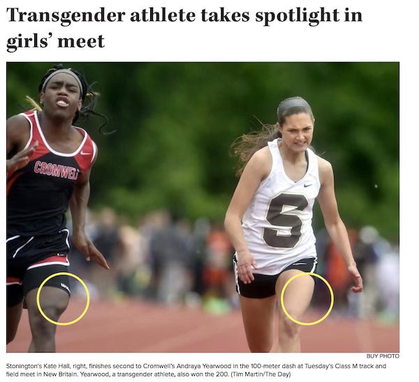 trans girl beats girl in a track race