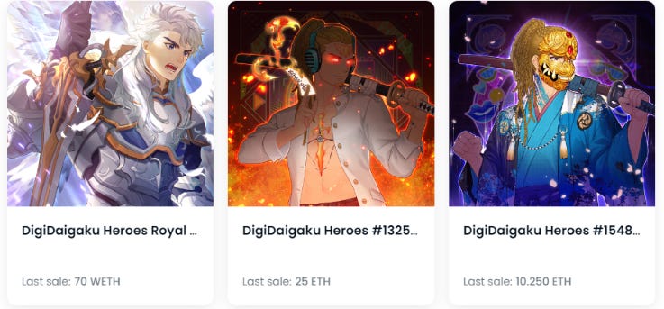 The highest-selling DigiDaigaku Heroes