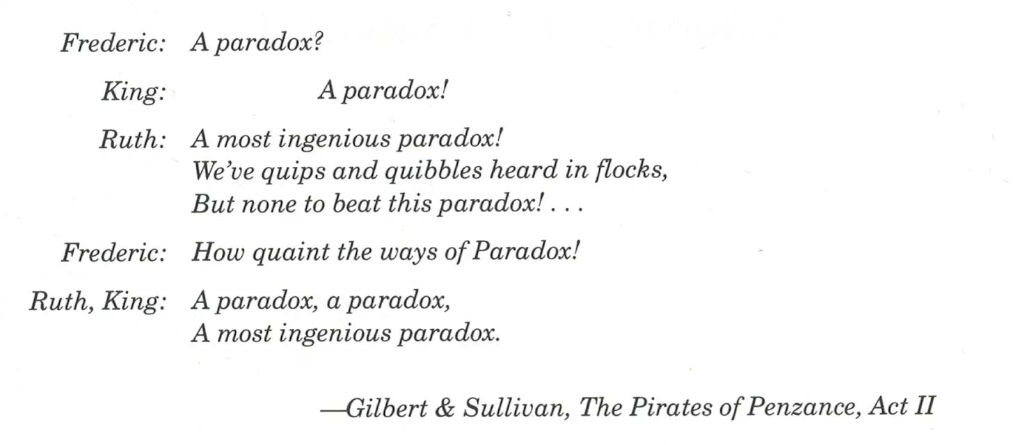 An epigraph in the Introduction to Paradox database