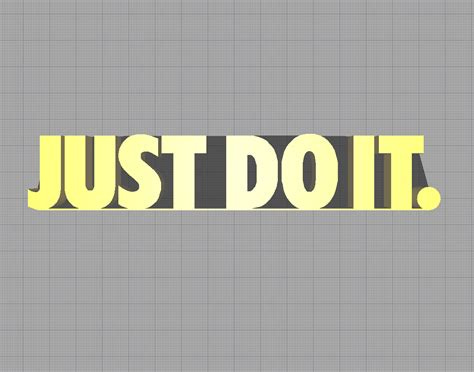 Archivo STL Nike Just Do It. 🚩・Plan para descargar y imprimir en 3D・Cults