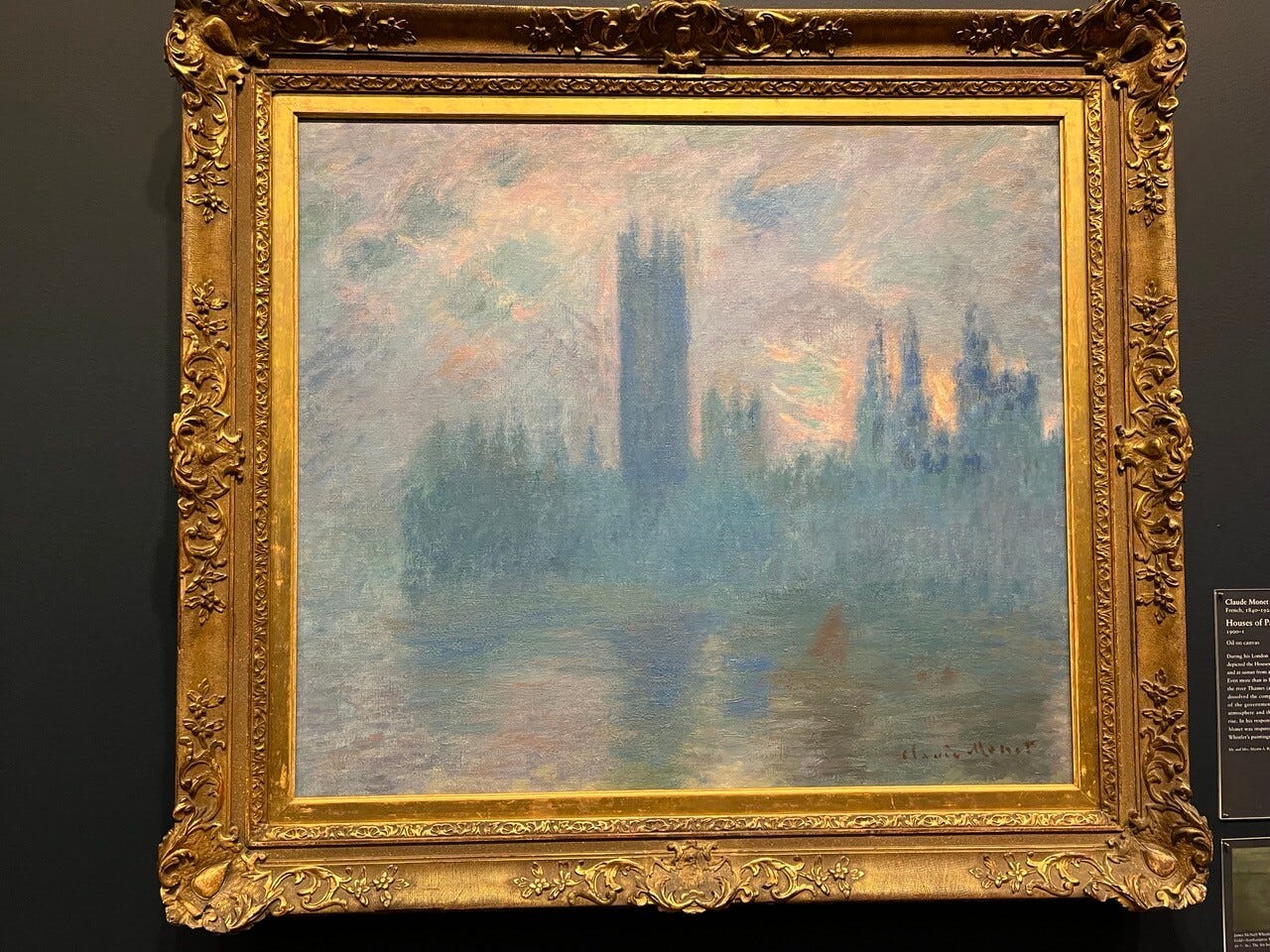 The Houses of Parliament by Claude Monet.