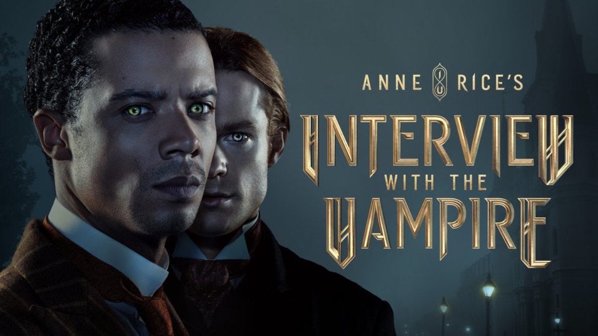 Interview With The Vampire starring Jacob Anderson, Sam Reid, Bailey Bass. Click here to check it out if you want.