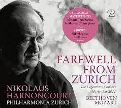 Philharmonia Zurich, Ludwig van Beethoven, Wolfgang Amadeus Mozart,  Nikolaus Harnoncourt - Farewell from Zurich - Amazon.com Music