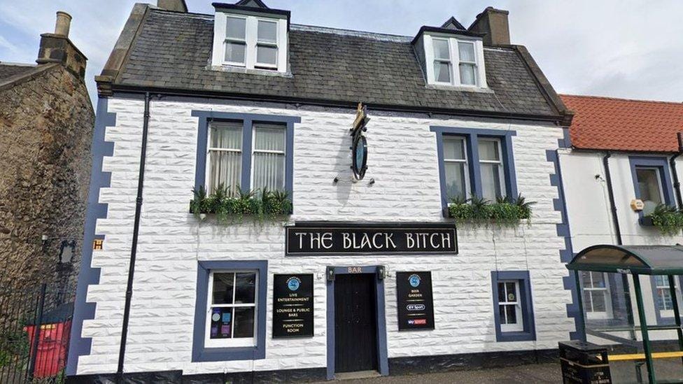 The Black Bitch pub in Linlithgow