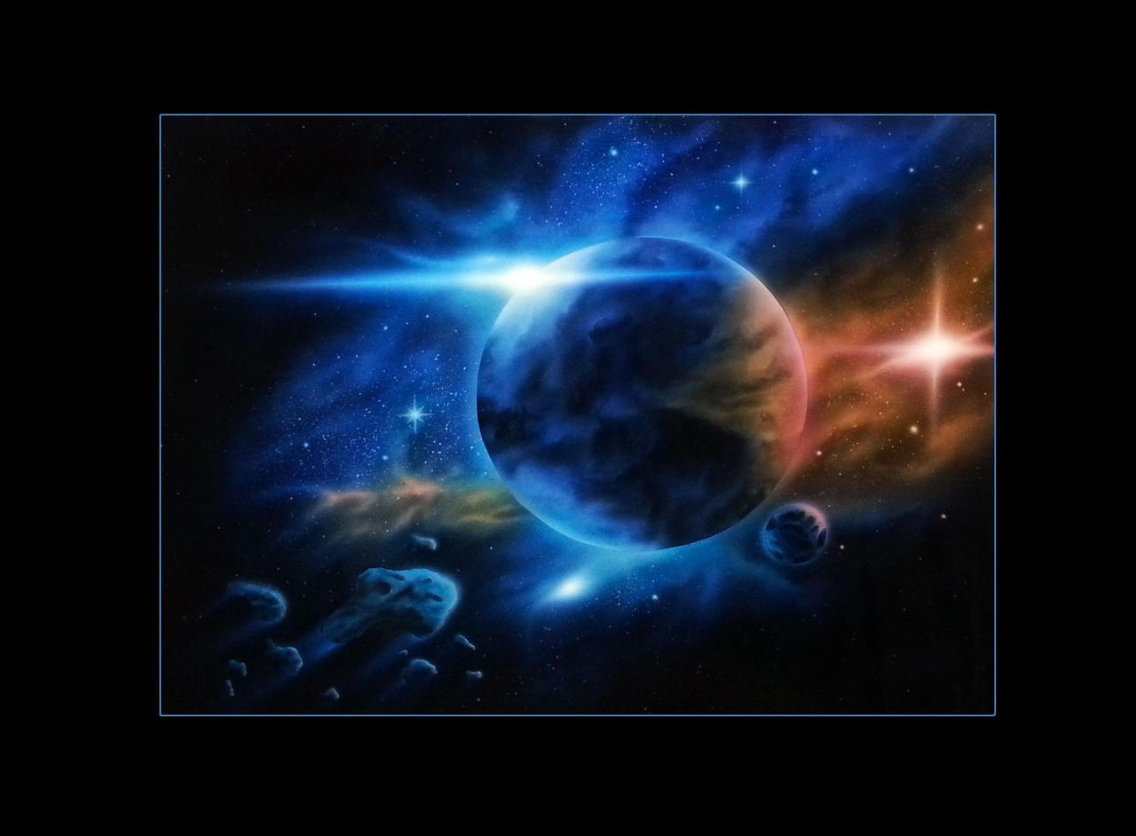 Airbrush space scene #2 by PP-Airbrush on DeviantArt