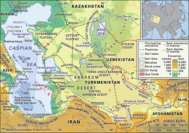 Caspian Sea | Facts, Map, & Geography | Britannica