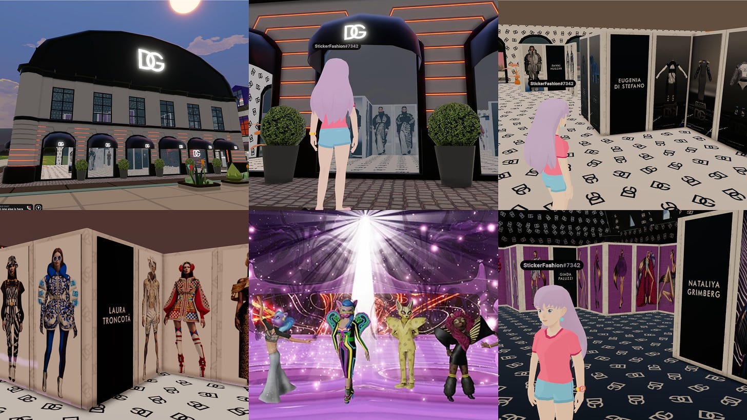 Dolce & Gabbana : MVFW by Decentraland