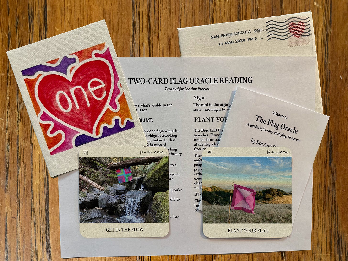 Two card Flag Oracle Reading example