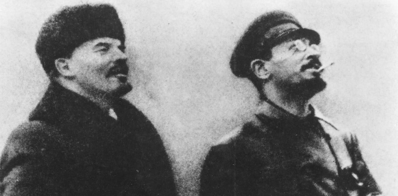 列宁与托洛茨基的合影