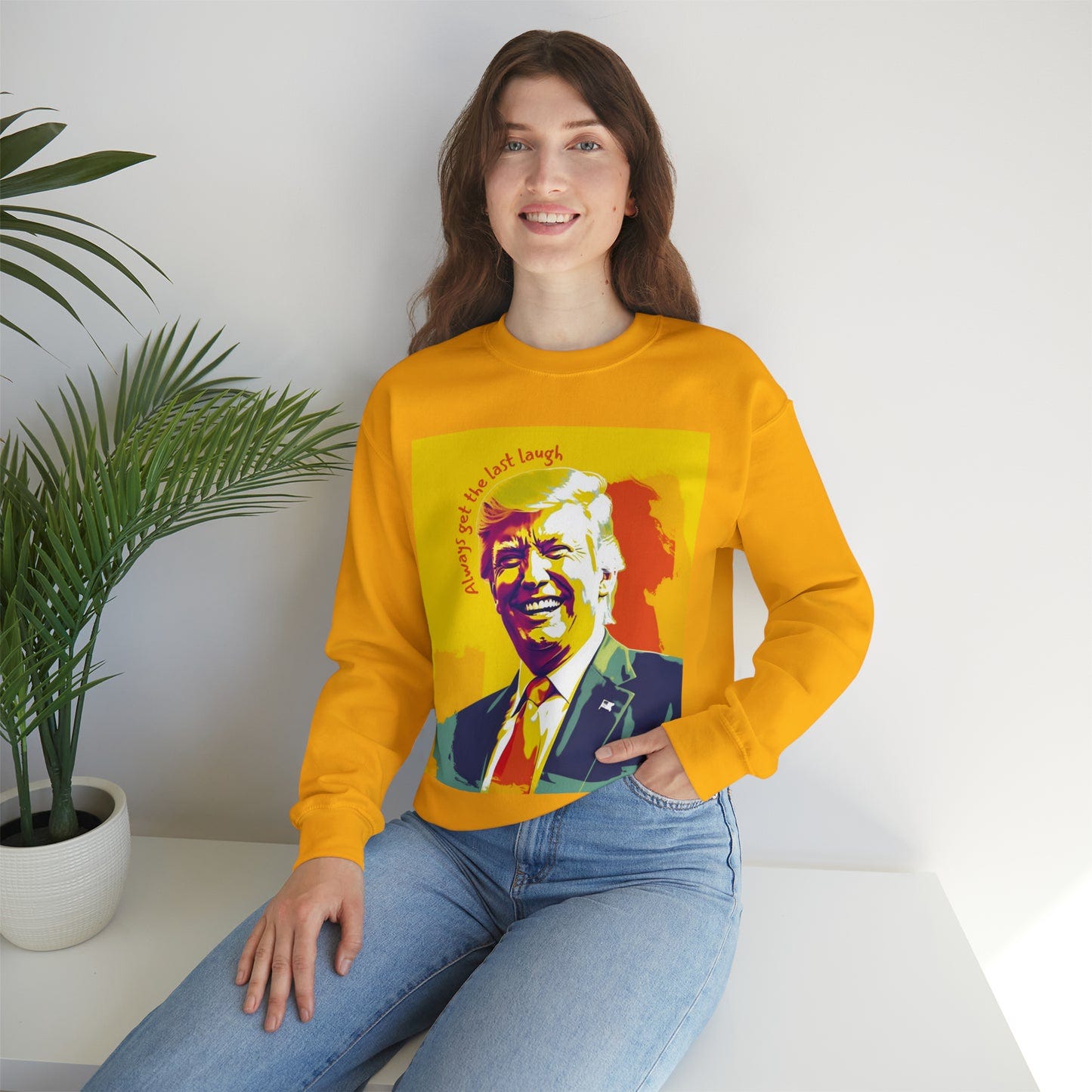 Trump's Last Laugh Unisex Heavy Blend™ Crewneck Sweatshirt