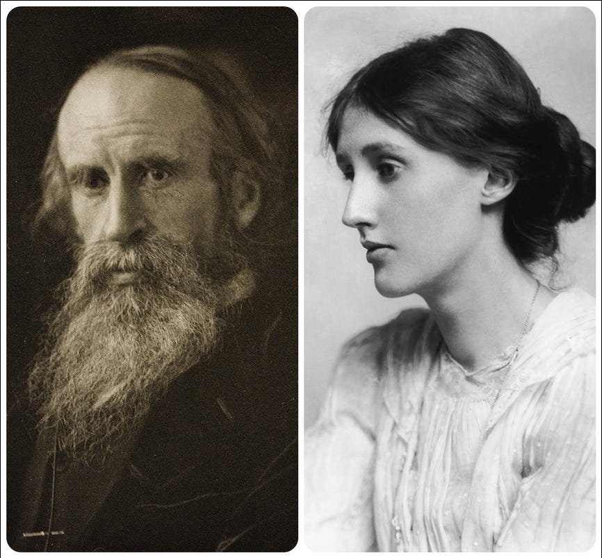 Leslie Stephen and his daughter Virginia Woolf