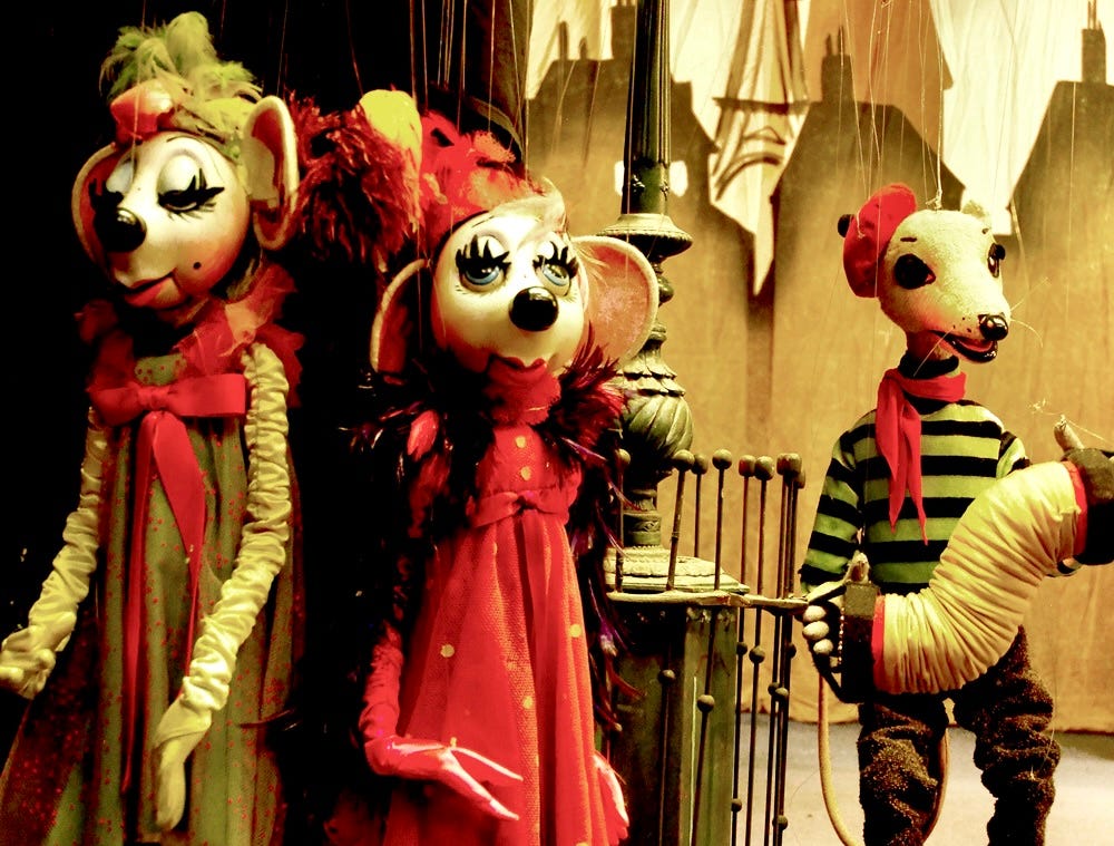 Three marionettes