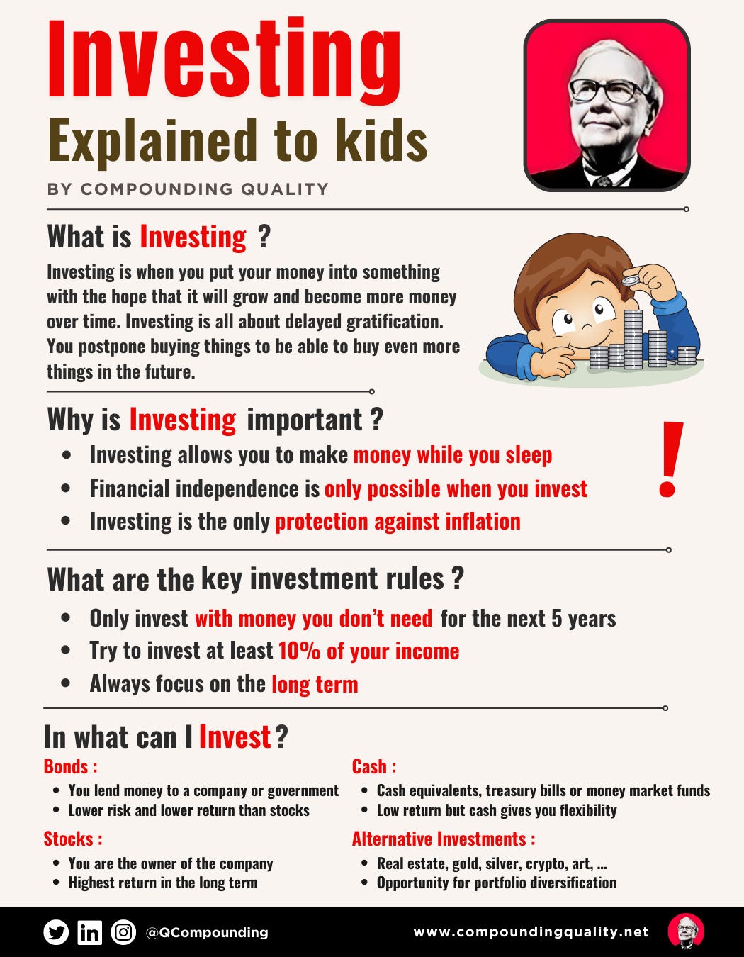🏰 Investing explained to kids - Compounding Quality