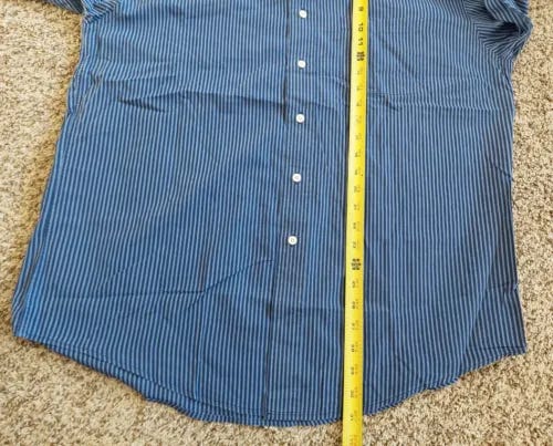 BROOKS BROTHERS Sport Shirt Men Blue White Striped Button Up All Cotton Sz M - Picture 5 of 7