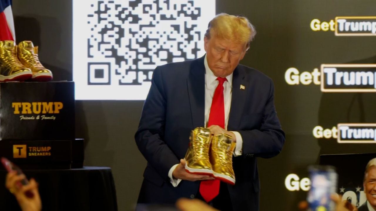 Trump unveils sneaker line. See what they look like