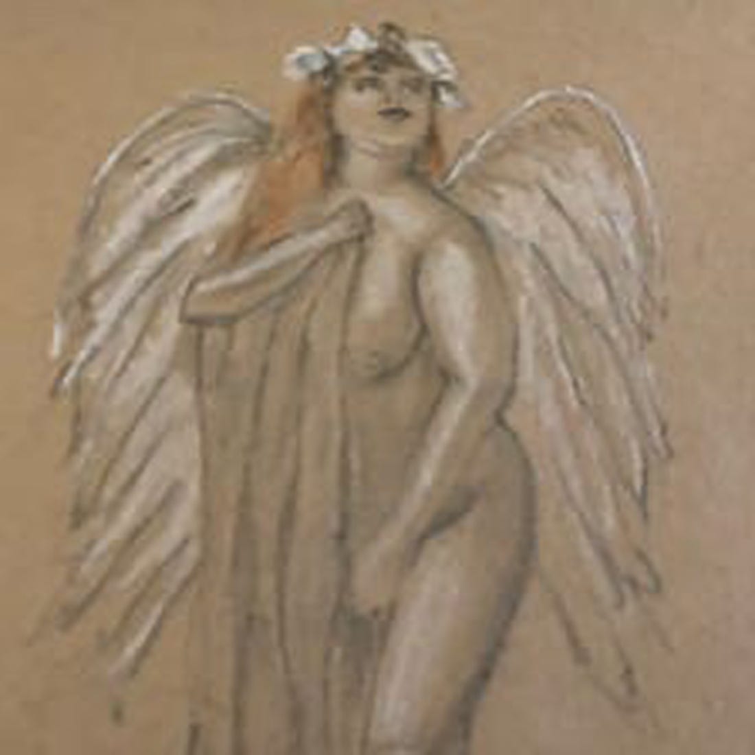Angel drawing by Alice Tulin and copyrighted by Alice Tulin
