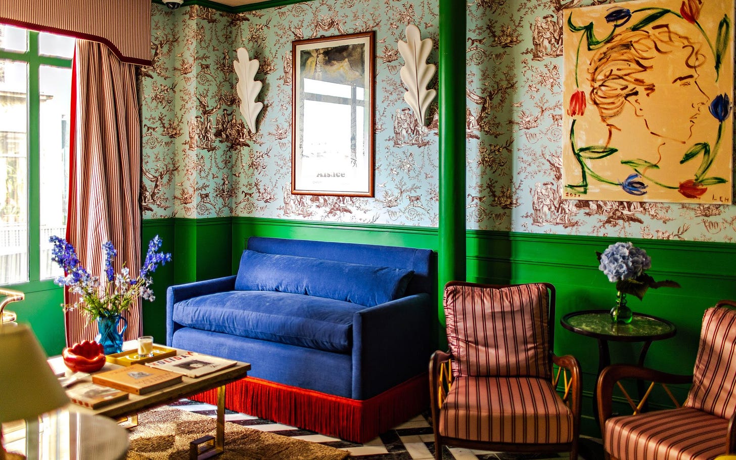 Luke Edward Hall's First Hotel is a Quirky, Maximalist Haven in Paris |  Galerie