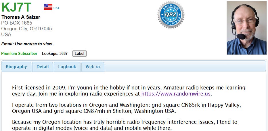 KJ7T on QRZ.com