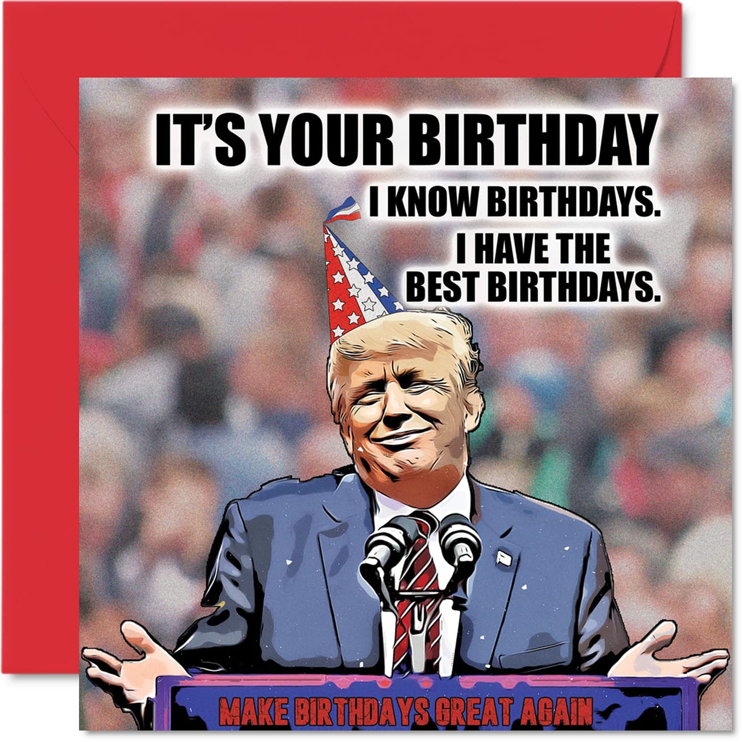 Funny Donald Trump Birthday Cards for Men Women - Trump Birthdays - Joke  Happy Birthday Card for Friend Mom Dad Papa Pops Brother Sister Coworker ...