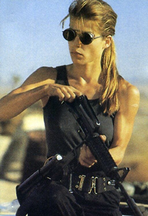 Linda Hamilton as Sarah Connor in
Terminator 2: Judgment Day (1991)