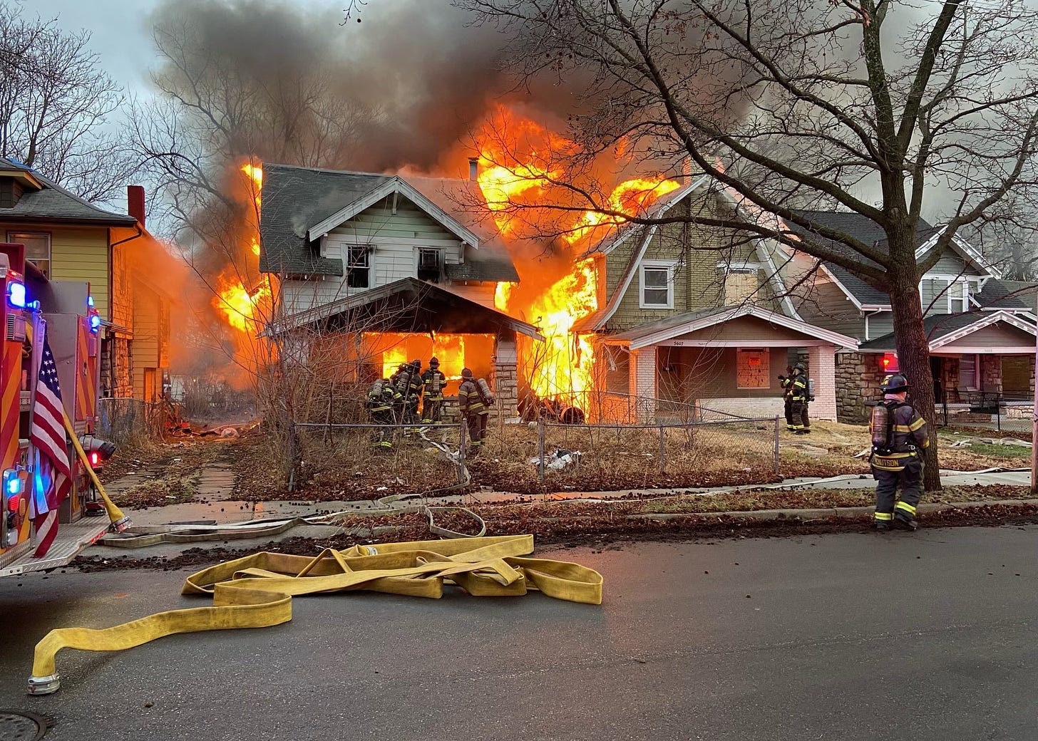 Police and KCFD investigating two vacant house fires