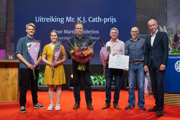 (v.l.n.r.) Leon Pauw, Maaike Reinhoudt, Arno van 't Hoog, Peter Burger, Alexander Pleijter, Martijn Ridderbos