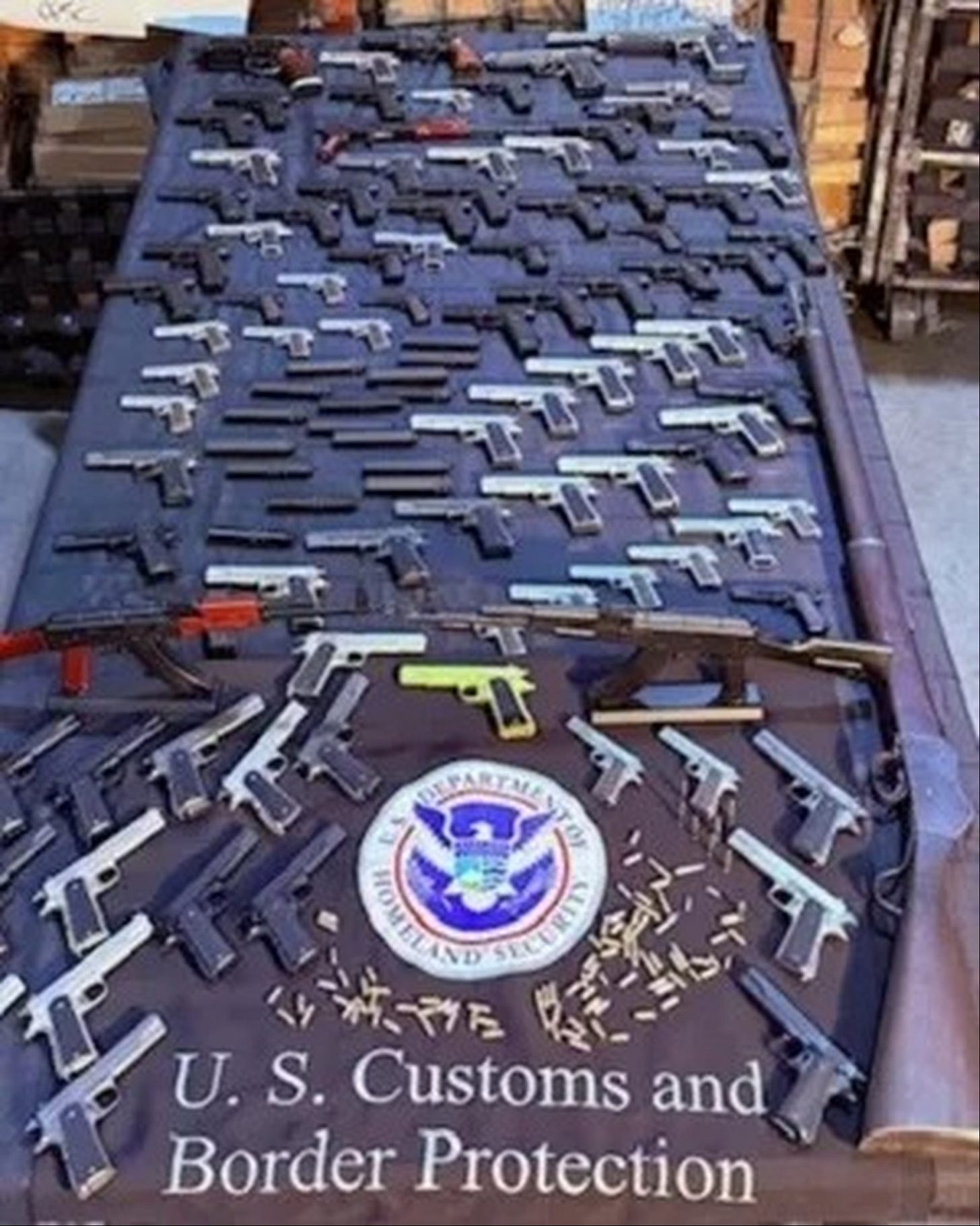 CBP Officers have seized over 1,000 "replica" firearms made in China that are illegal to possess in the US. CBP Officers have seized over 1,000 "replica" firearms made in China that are illegal to possess in the US.