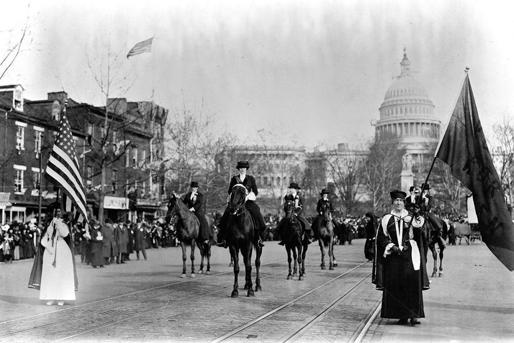 Women's March a reminder of 1913 suffrage parade 2017 images