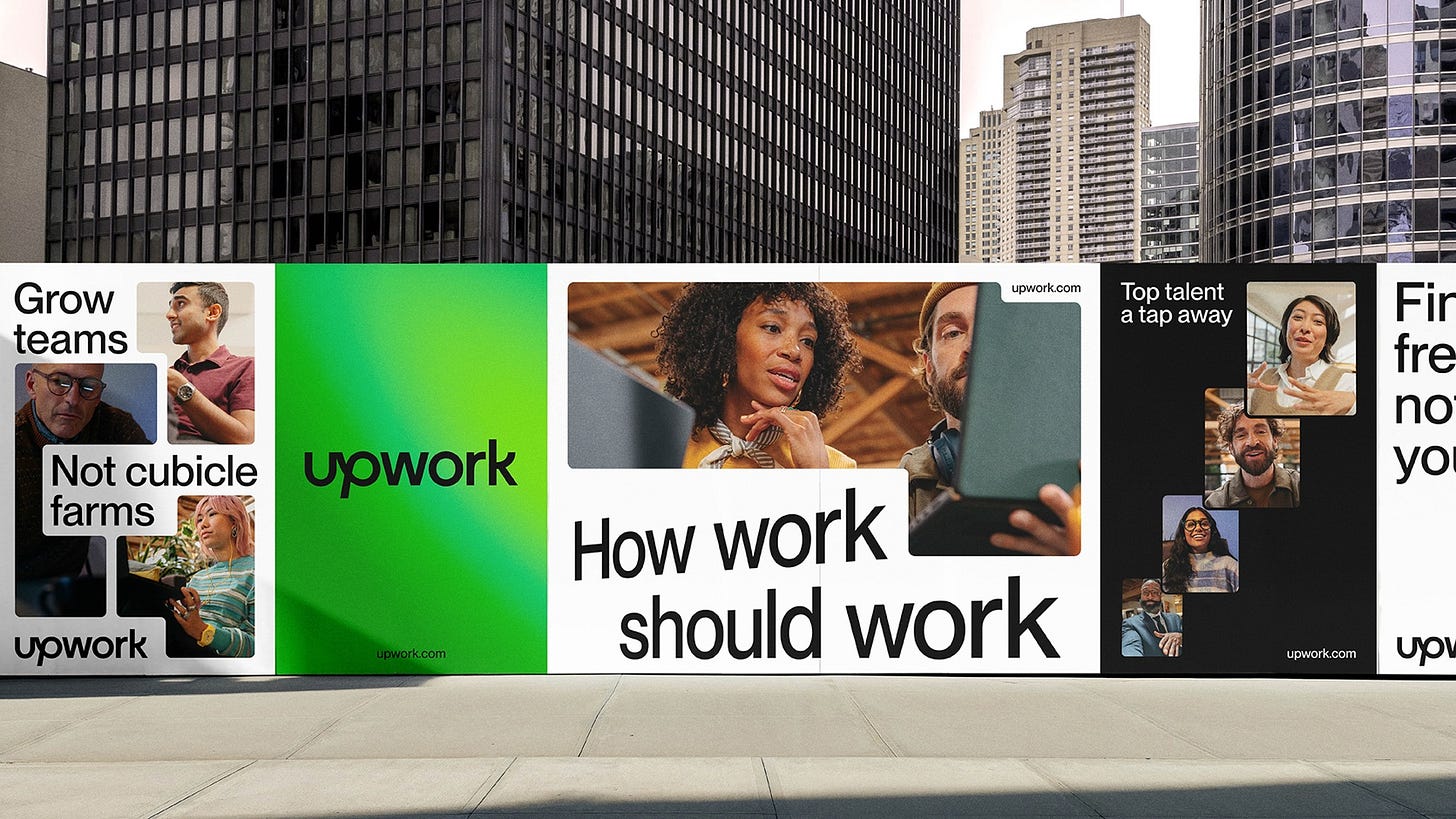 Upwork builds for the future of work with new global design system & visual identity by NOT Wieden+Kennedy – Marketing Communication News