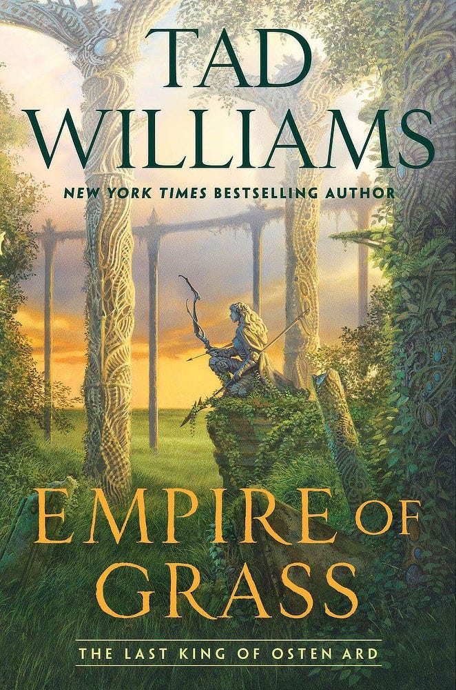 Book cover for EMPIRE OF GRASS by Tad Williams, published by DAW Books