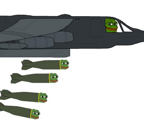 ♆ — I LOVE THIS MEME FOR SOME REASON? THE PEPE NUKES...
