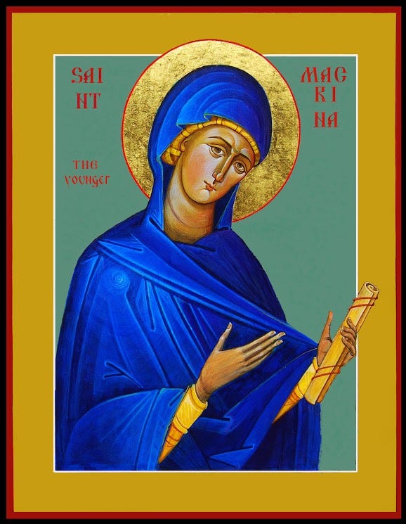 Icon of st macrina the younger Icon of st macrina the younger
