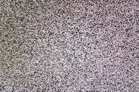 Black and white fuzz that used to show up on analog TVs when programming was off, it reminds Ama of lots of ants moving across the scene