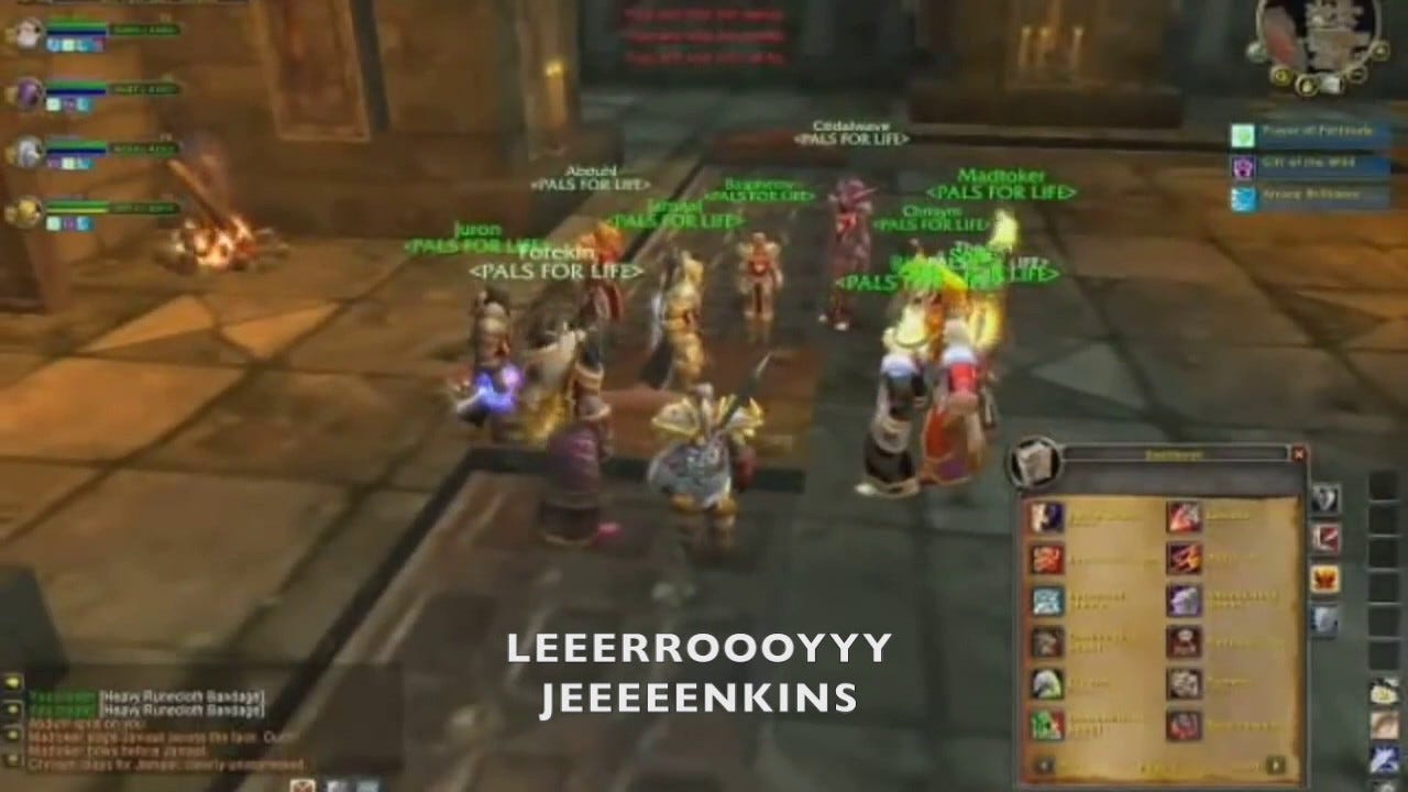Leeroy Jenkins (clean with subtitles) - YouTube
