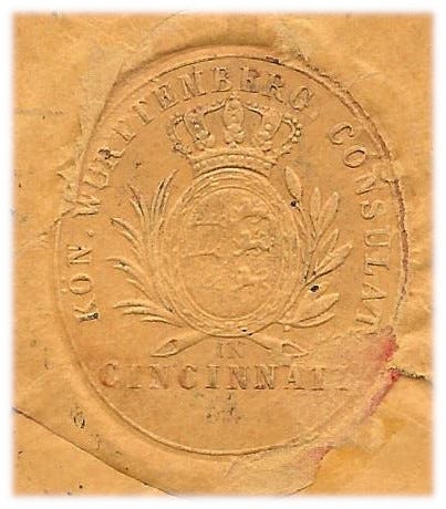 embossed design on envelope