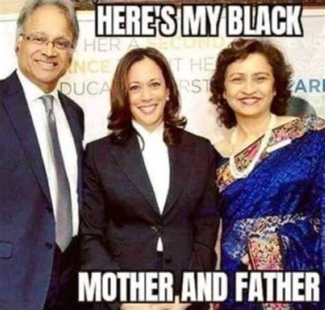 PHOTO Here's My Black Mother And Father Kamala Harris Meme