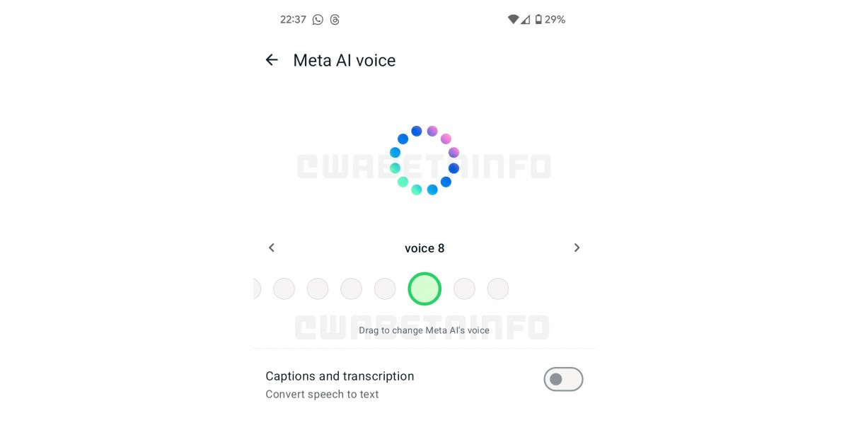 WhatsApp will add voice chat mode for Meta AI with ten different voices -  GSMArena.com news