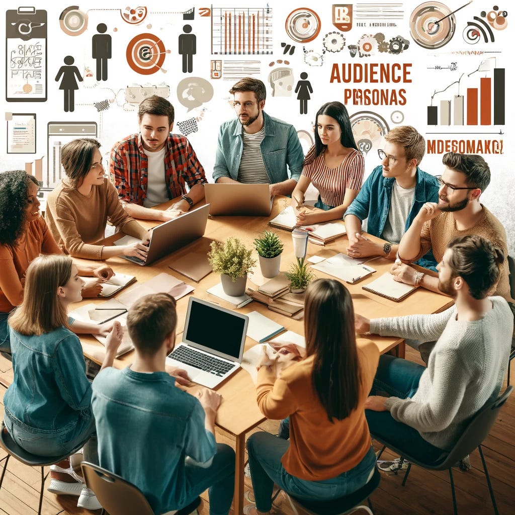 group of people sitting around a table discussing why your audience matters