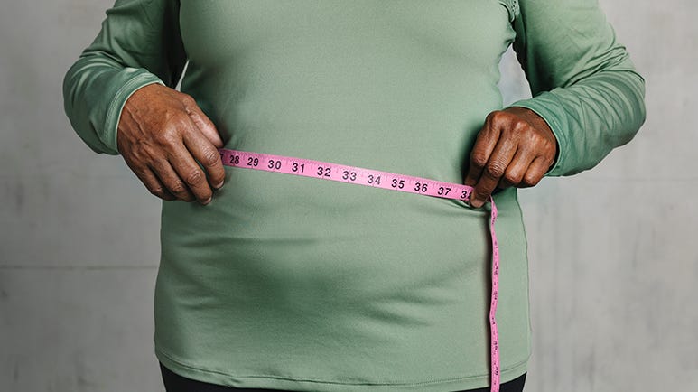 abdominal obesity linked to anxiety depression