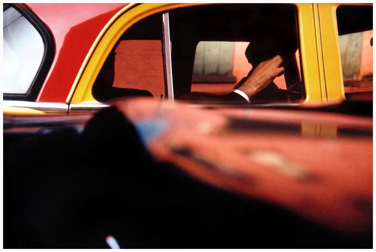 Saul Leiter “Taxi”, ca. 1957 | © Pleasurephoto