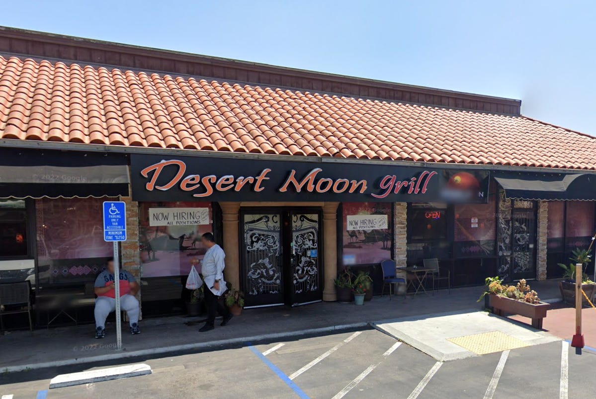 Restaurant facade via Google Street View