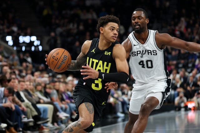 Utah Jazz Fall Short Against Spurs in NBA Cup Matchup: Three Takeaways |  NBA.com