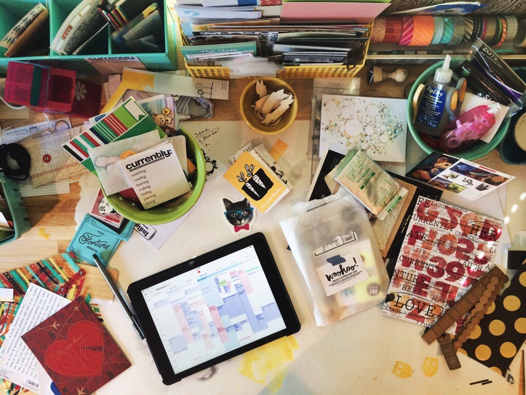 rukristin feminist scrapbooker desk shot rukristin feminist scrapbooker desk shot
