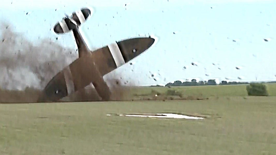 World War II Spitfire crashes on takeoff from French airfield - NBC News