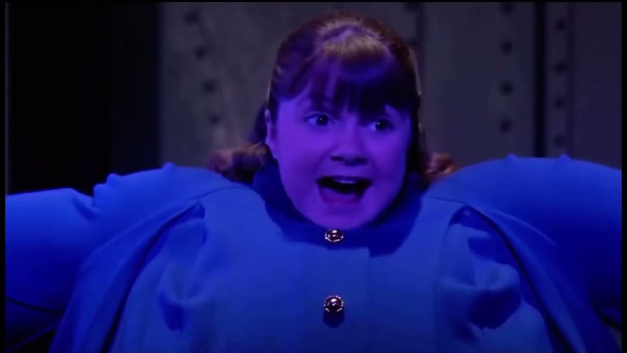 Willy Wonka And The Chocolate Factory Clip #9: Violet’s Blueberry Inflation!