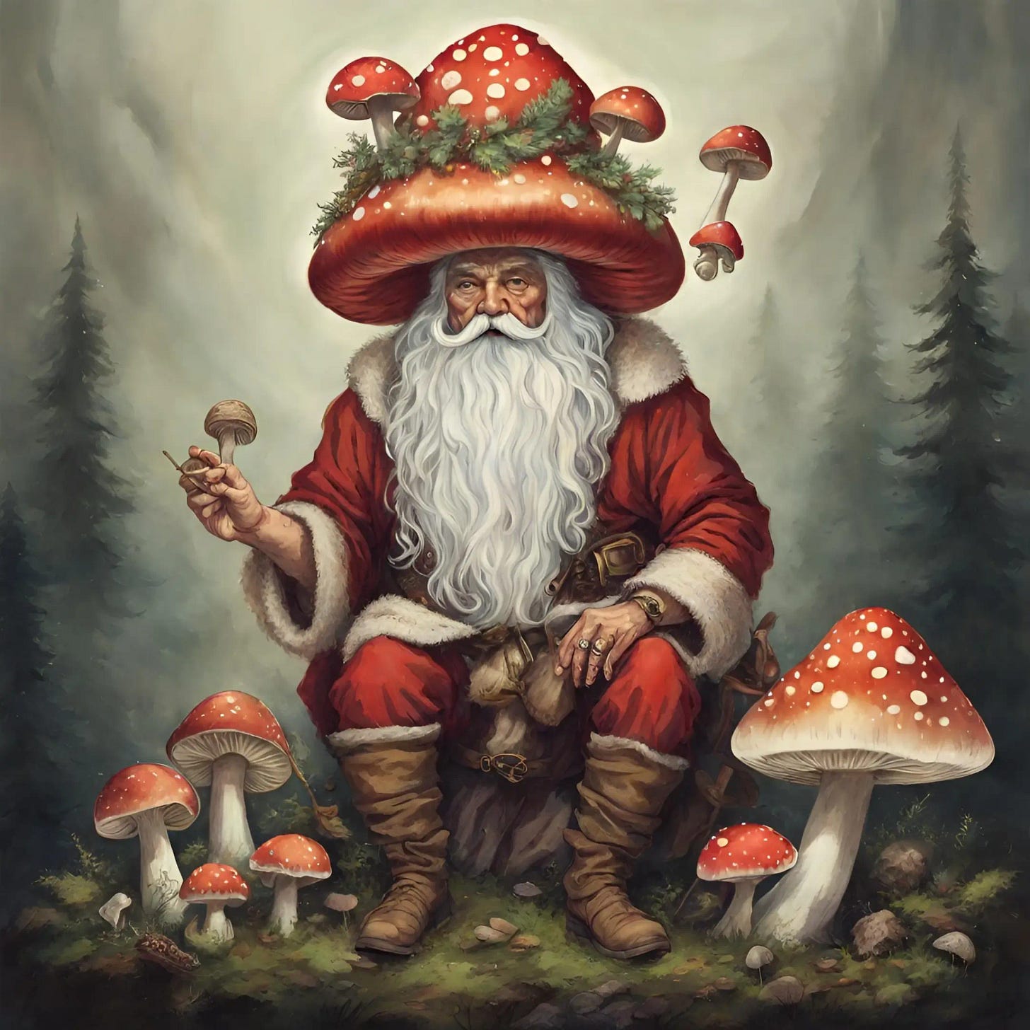 The Link Between Santa Claus, Flying Reindeer, and Amanita Mushrooms