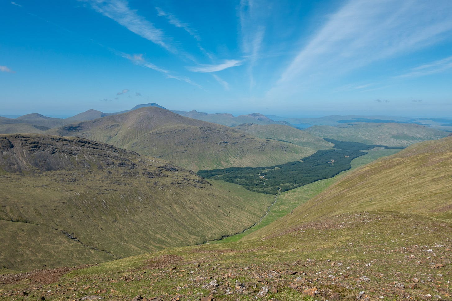 The view west to the highest peak on Mull, Ben More, the island’s only Munro (hill over 3,000 feet) at 3169ft /966m  © Felicity Martin